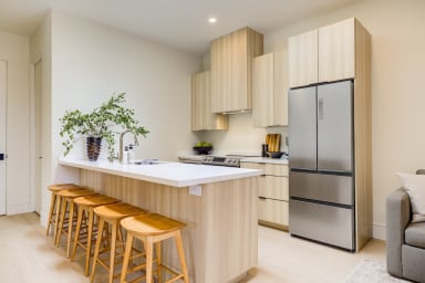 Full kitchen: Nespresso, fridge, stove/oven, plates and utensils,dishwasher