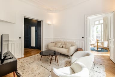 Living area with TV