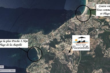 Plan de situation de la résidence
A 2km maxi de tout !