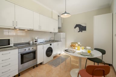 kitchen and dining area