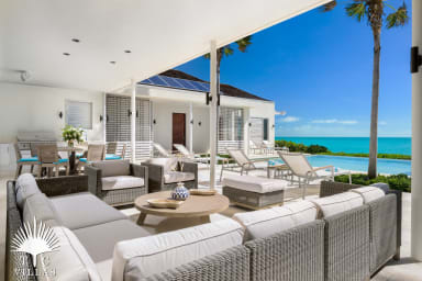 Private pool (25x25), outdoor dining, and plenty of lounging space.