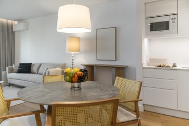 Livingroom and dining area