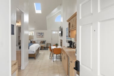 Welcoming penthouse entryway creating a cozy first impression