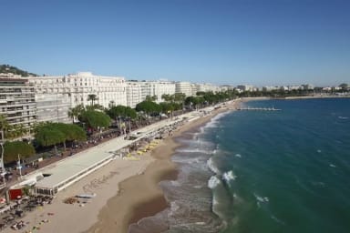 Plages de la Croisette à minutes