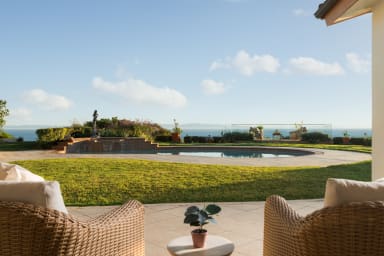 Inviting outdoor seating area perfect for gatherings, sunsets, and lounging