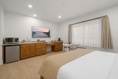 Kitchenette with Nespresso Coffee Machine and Mini Fridge - No Stove