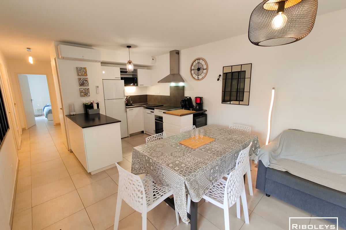  Maison  Riboleys - Villa T3 climatisée avec piscine