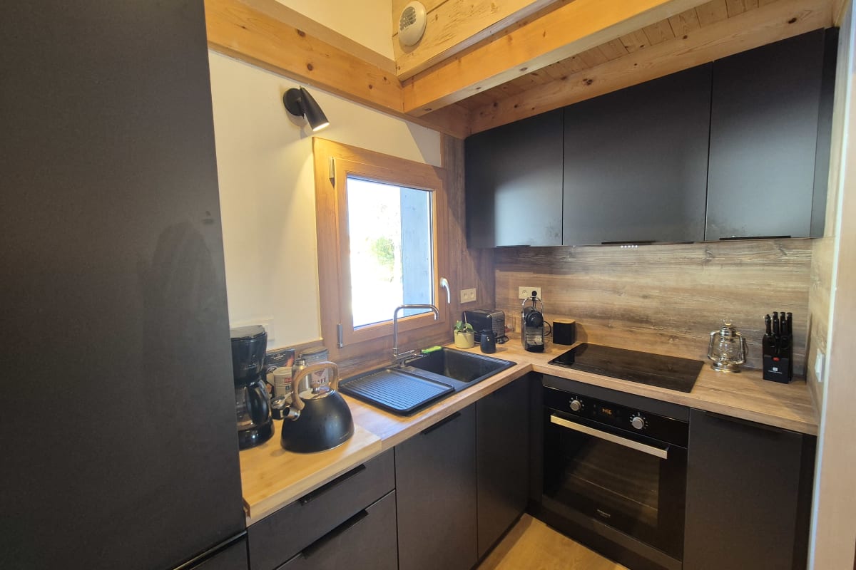Chalet Chalet Nordique pour 6 Personnes à La Féclaz - piscine été  