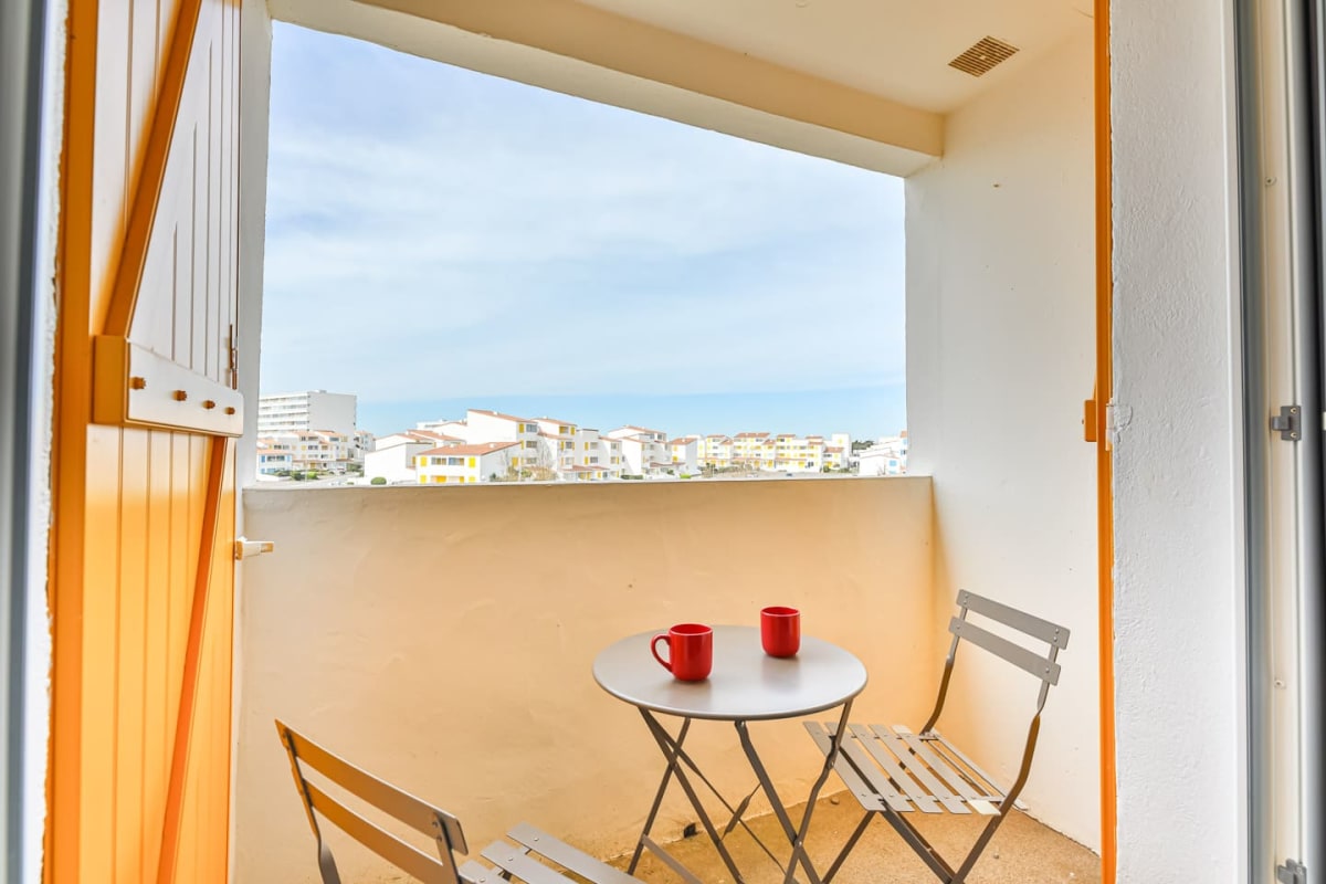  Appartement Les Mouettes - 450m de la mer - Balcon