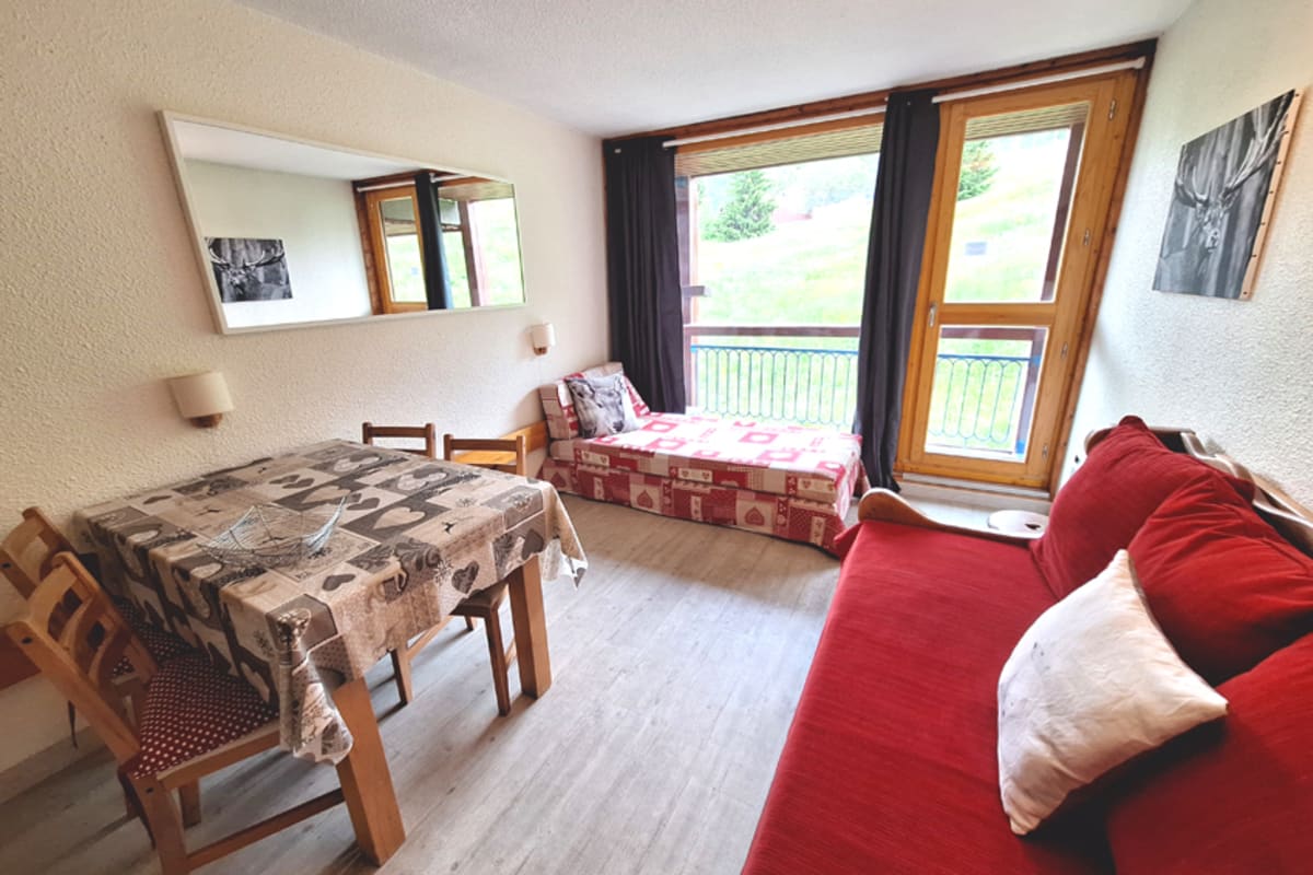 Studio avec balcon - vue Arc 1800 Paradiski