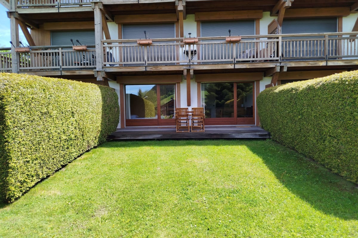 Immobilier Appartement avec jardin en front de neige  