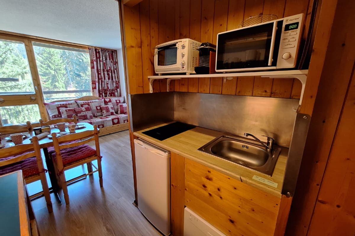 Appartement Studio au calme vue Mont-Blanc centre Arc 1800 