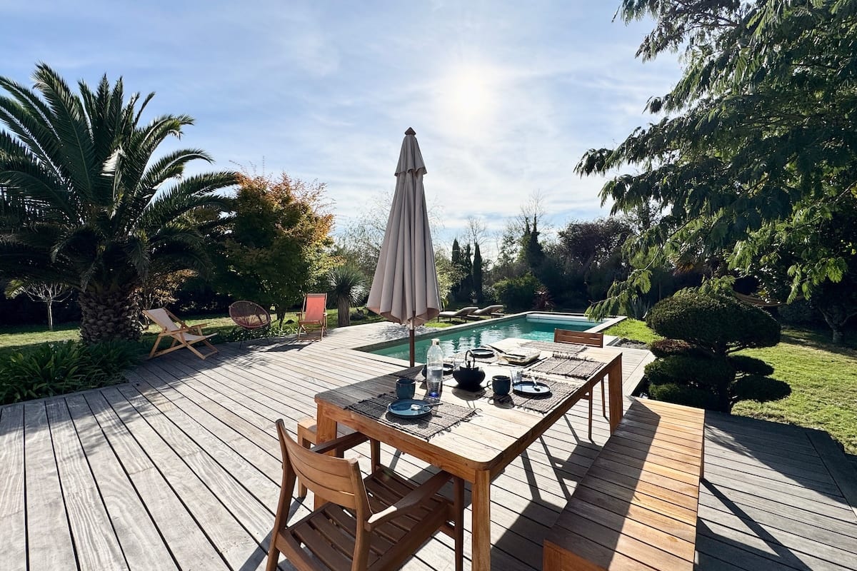  Maison Villa avec piscine - calme absolu 5 min des plages