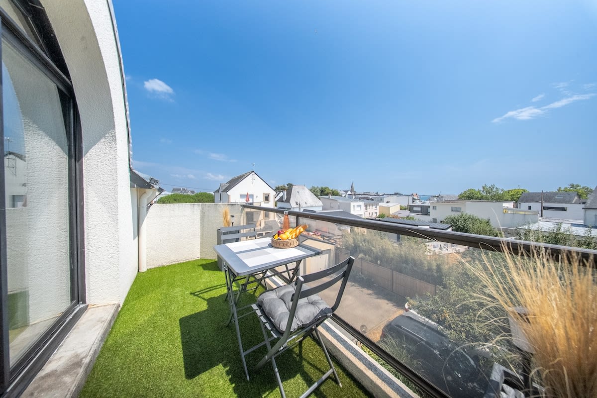  Appartement T2 avec aperçu mer, plage et commerces à pied