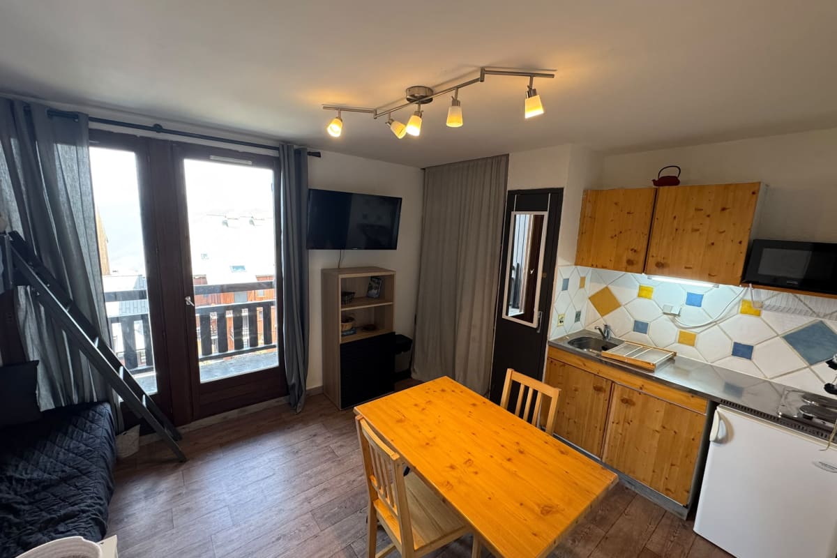 Studio 16m² - Balcon - Wifi - Risoul Le Villaret