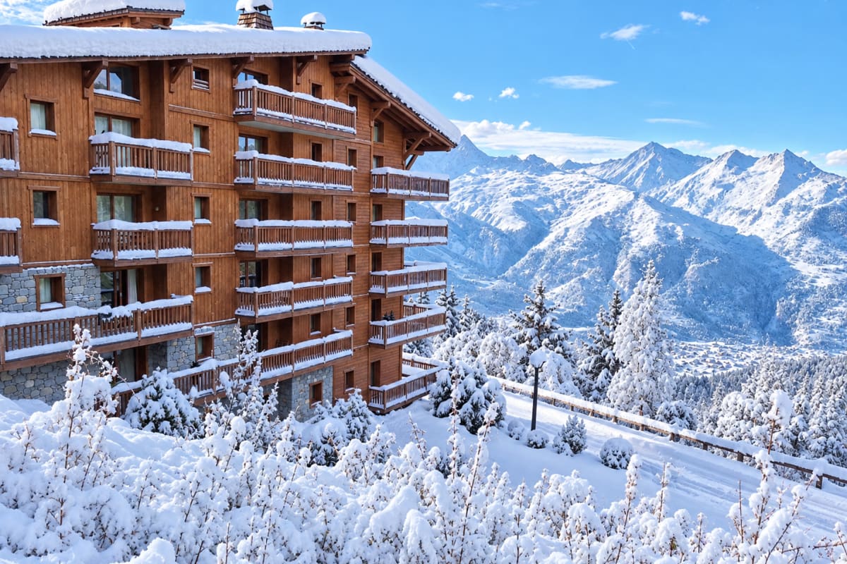 Appartement ski-in/ski-out avec vue Mont-Blanc