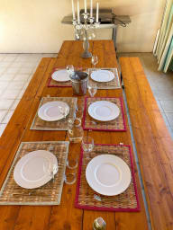 table extérieure avec plancha