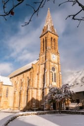 Eglise de Villar sous la neige