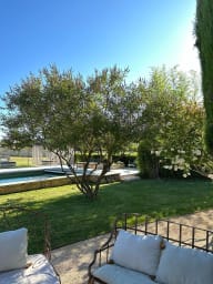 Lounge area by the pool