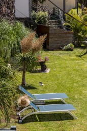 Garden and loungers