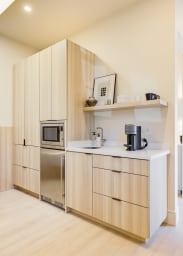 Kitchenette with Nespresso Coffee Machine and Mini Fridge - No Stove