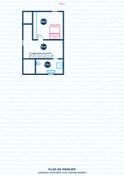 Plan au sol de Villa en location saisonnière à Saint-Francois en Guadeloupe