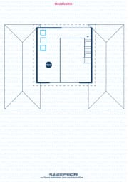 Plan au sol de Villa en location saisonnière à Saint-Francois en Guadeloupe  