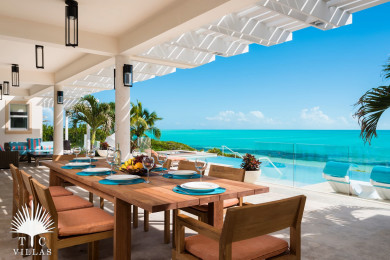 Outdoor dining table.