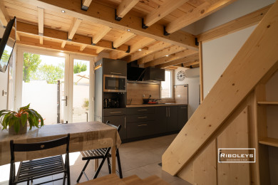 Cuisine ouverte sur salon/salle à manger