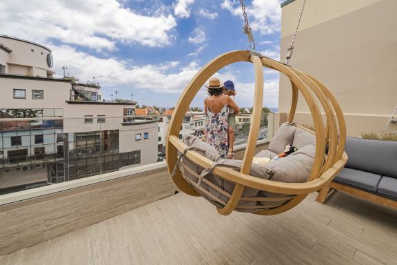 Gebäude im Zentrum von Funchal, Drapes Design