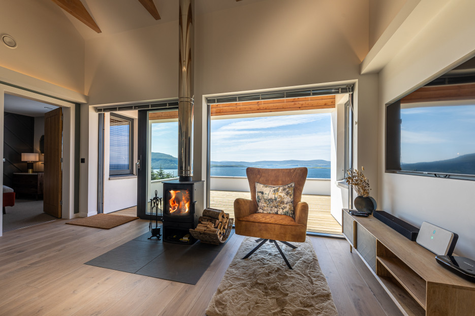 Fireplace in living room