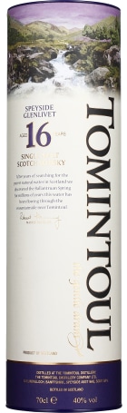 Tomintoul 16 years Single Malt 70cl
