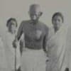 Photograph of Ghandi, used as a publicity picture