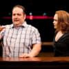 Justin Moorhouse as Landlord and Victoria Elliott as Landlady in Two by Jim Cartwright