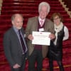 Howard Loxton, chair of judges, with 2011 Theatre Book Prize winner David Weston and actress Zoë Wanamaker who presented the prize