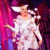 Julian Clary as Spirit of the Beans at New Theatre, Cardiff