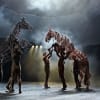 Topthorn and Joey work out who is in charge in the officers' stables (New London Theatre)