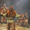 Barbara Hockaday as Willow Scarlet, Jamie Baugham as Little John and Marc Small as Robin Hood