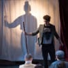 Ben Allen as Konstantin, introducing his play