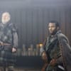 Ray Fearon (Macduff) and Jimmy Yuill (Banquo) in Macbeth at Manchester International Festival