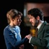 Ellie Piercy as Beatrice and Paul Ready as Benedick