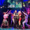Noel Sullivan as Drew and Cordelia Farnsworth as Sherrie in Rock of Ages the Musical at the Regent Theatre, Stoke