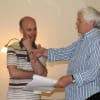 Paul Dunn (L) and Tom Kelly in rehearsal