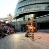 Penelope Day as Clytemnestra and Eddie Eyre as Achilles