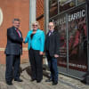 James Leavesley (chairman of the board of trustees), Karen Foster and Tim Ford (artistic director)