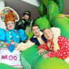 The cast of Jack and the Beanstalk at the Anvil, Basingstoke