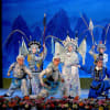 Li Shengsu (in white) and ensemble in Warrior Women of Yang, China National Peking Opera Company