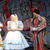 Ray Spencer (Duchess), Natasha Haws (Alice) and Afnan Iftikhar (Knave of Hearts)