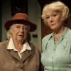 Judy Cornwell as Miss Marple and Dianne Fletcher as Letitia Blacklock in A Murder is Announced at Lichfield Garrick