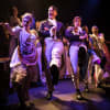 Hilary Murnane (ensemble), Oliver Stanley as Lord Marlborough, Christian James as Eddie Harvey, Nikita Johal as Princess Caraboo and Althea Burey (ensemble)